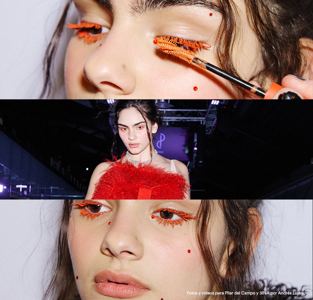 Backstage en el desfile de Pilar del Campo en Madrid Fashion Week