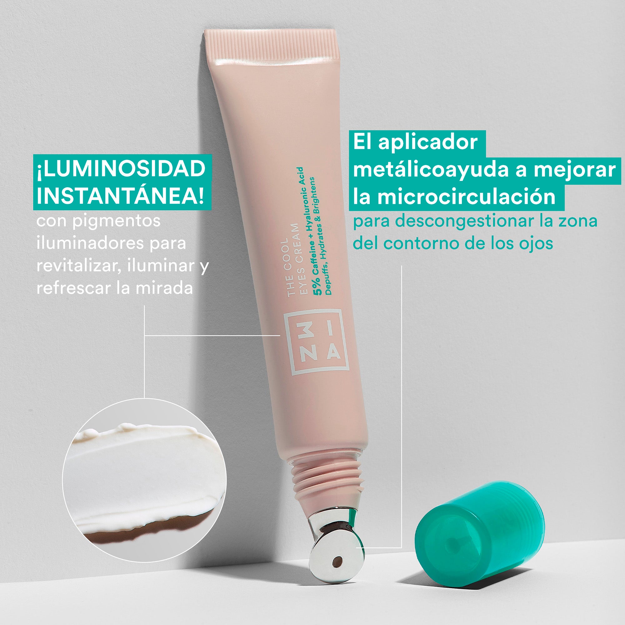 Eye Cream with Caffeine & Hyaluronic Acid | 3INA - Cruelty-Free