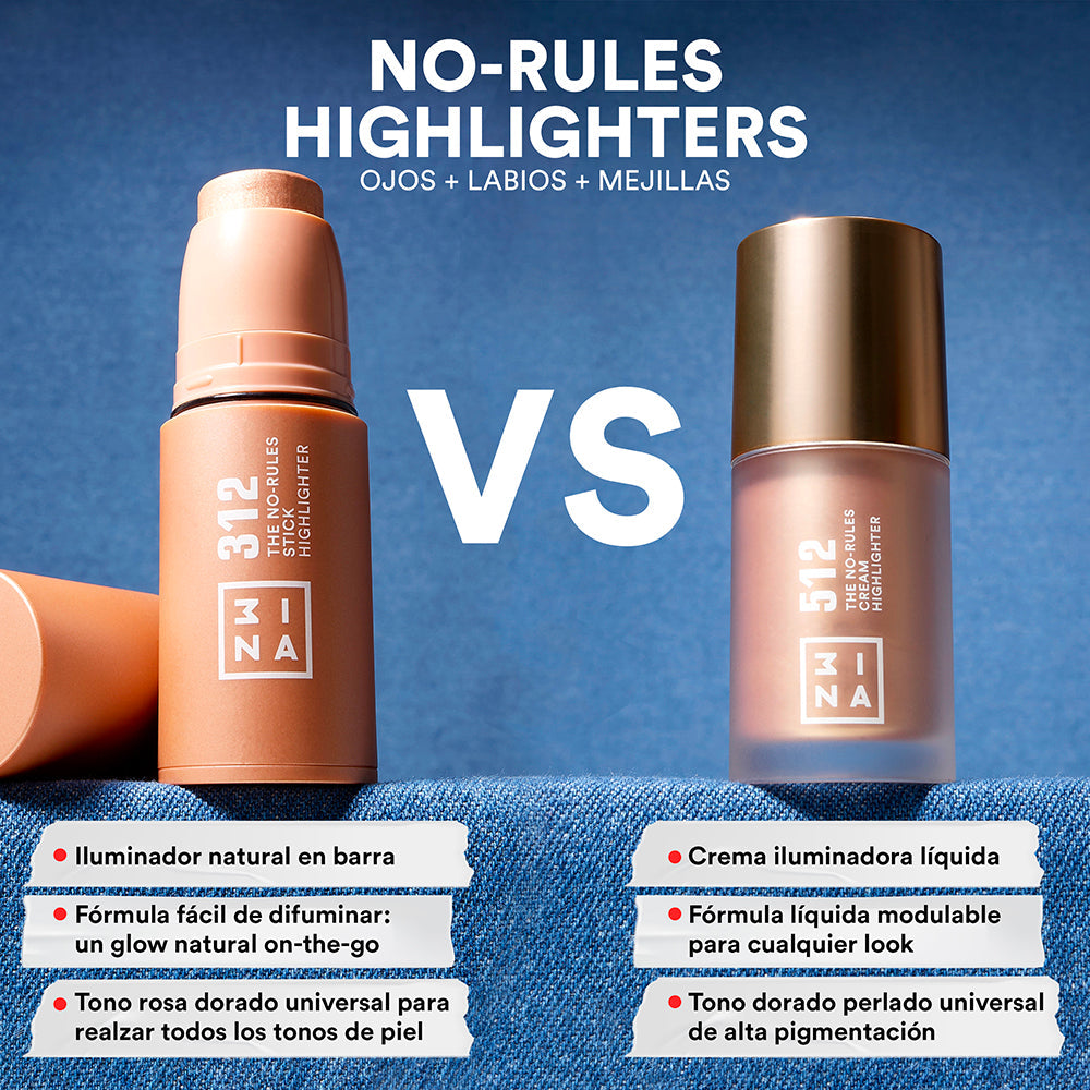 3 in 1 Highlighter Stick | 3INA - Cruelty-Free Makeup – 3INA Makeup